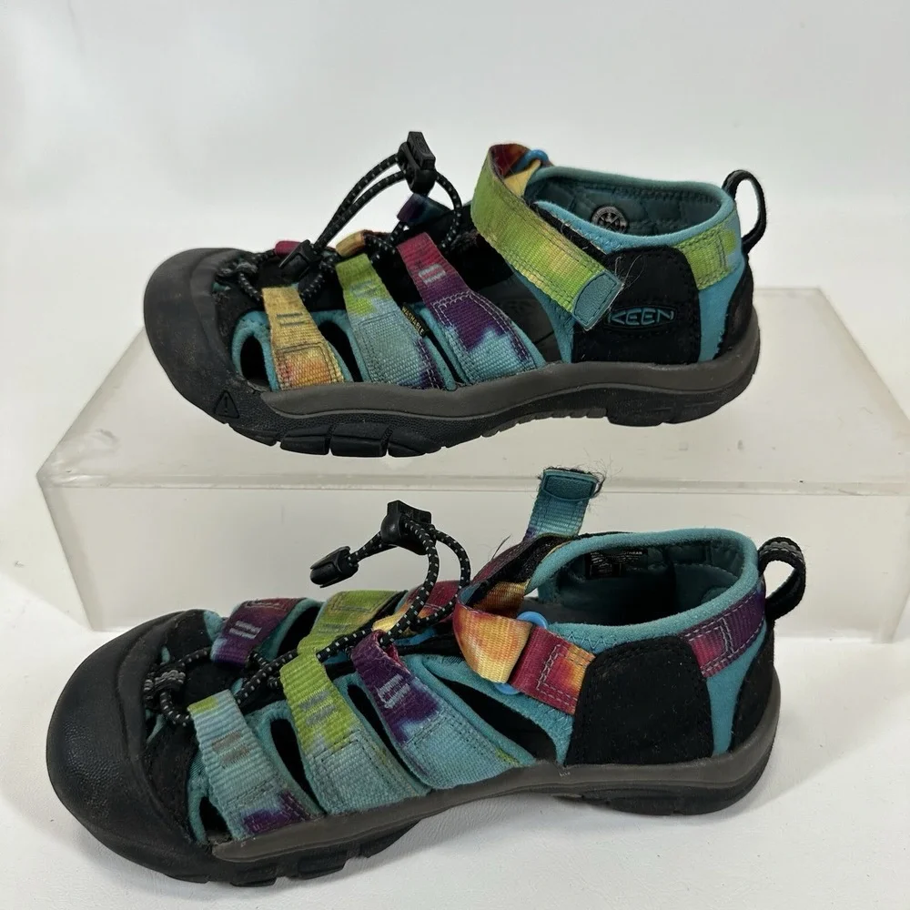 KEEN‎ Newport H2 Rainbow Tie Dye Sandal Big Kid Size 2 Water Hiking Sport Shoes